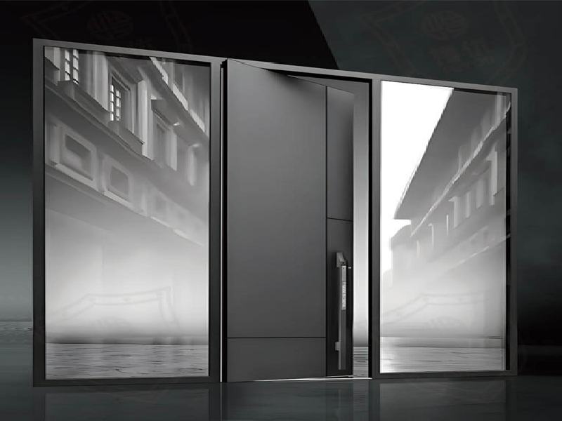 絲面隕石黑不銹鋼門